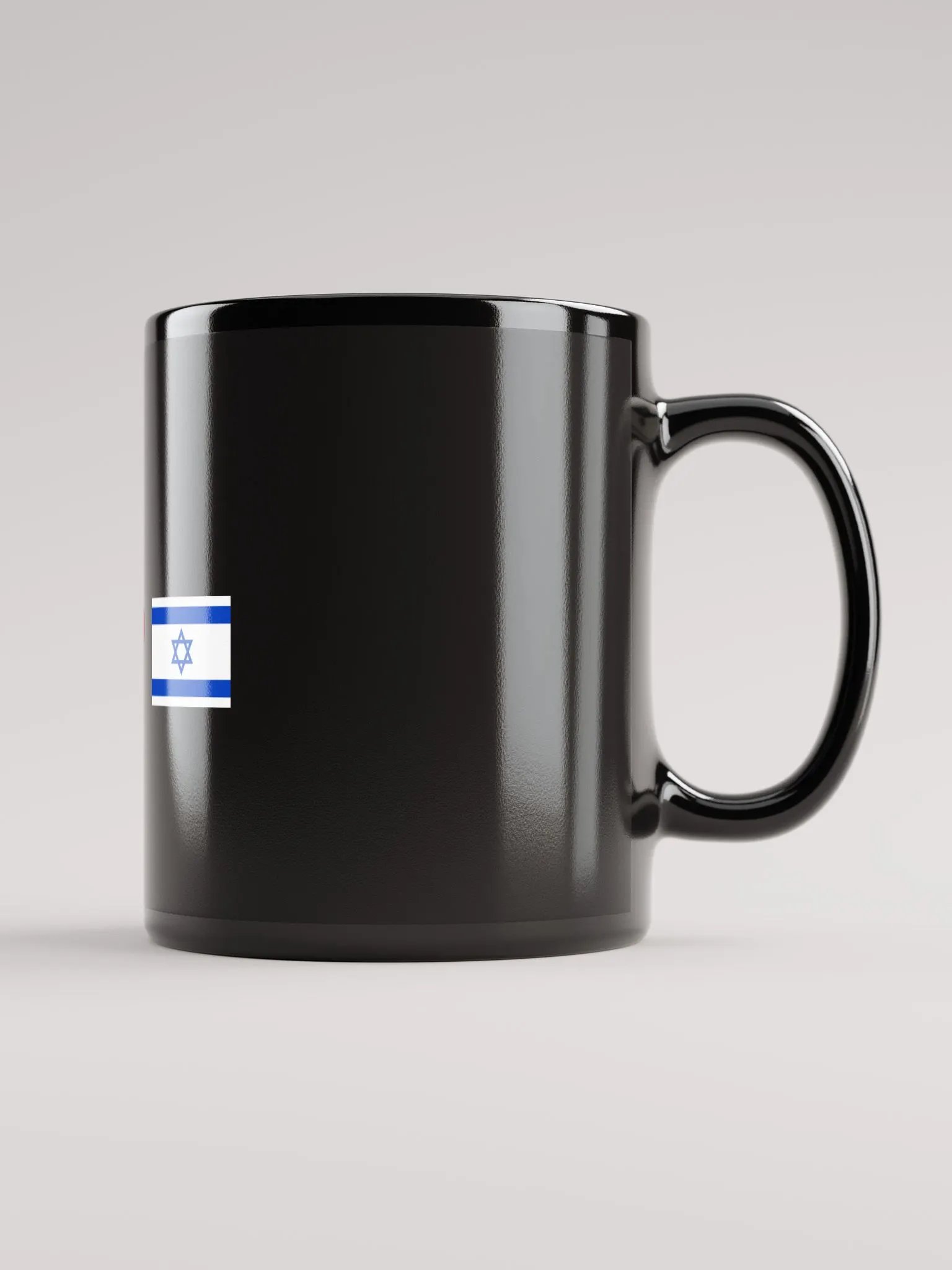 God Loves Israel Black Mug product image (2)
