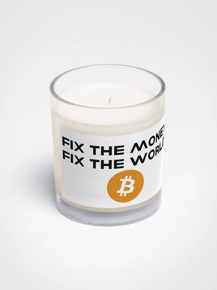 Fix the Money Fix The World Candle product image (2)