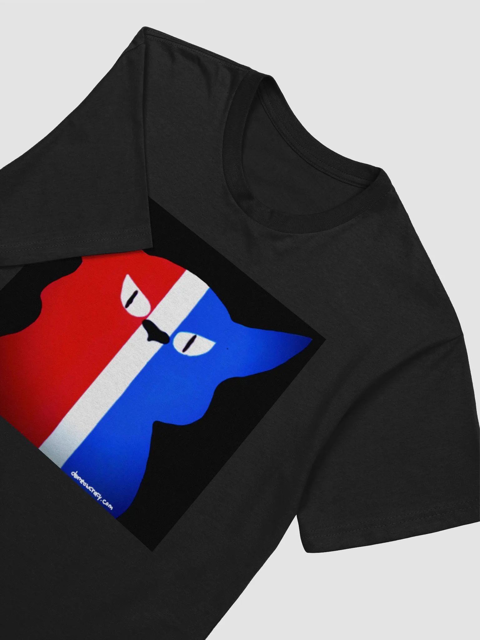 Serious Cat DeMeowcracy Supersoft Slim Fit T-Shirt product image (3)