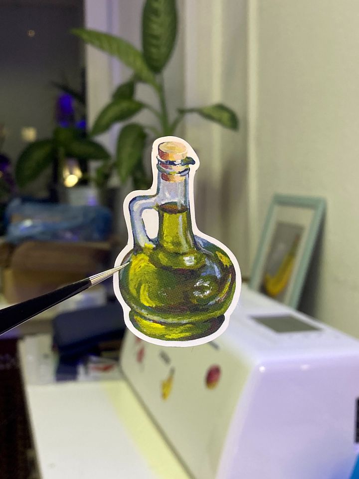 Oil jar sticker product image (1)