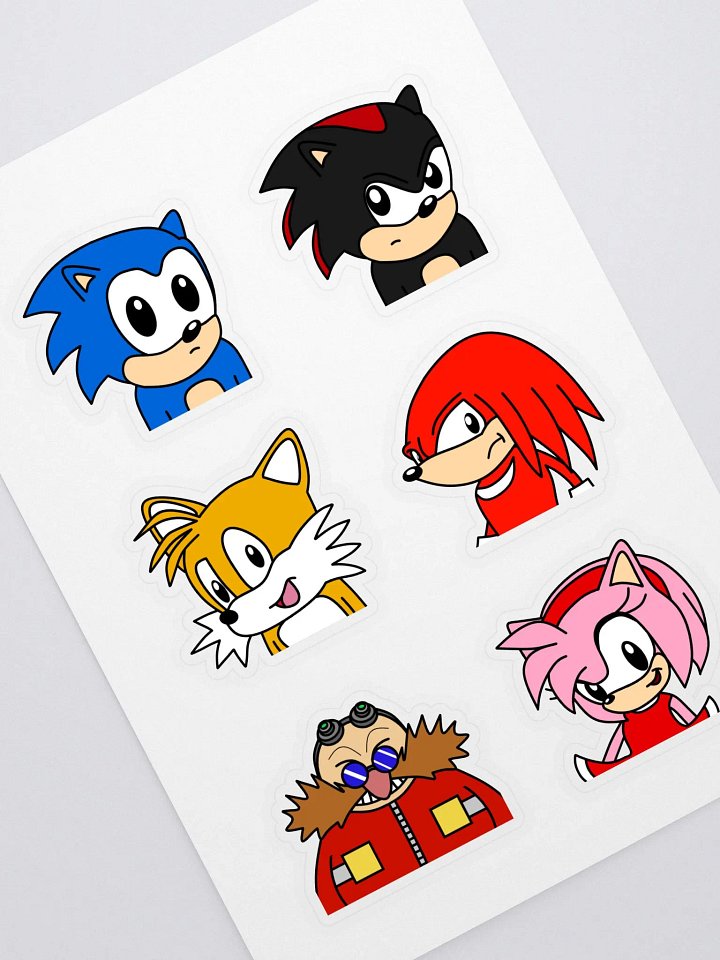 Sonic fan art sticker set product image (1)