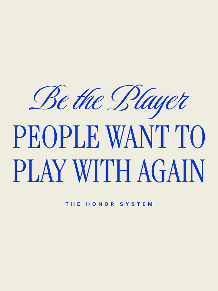 Be the Player Tee x The Honor System product image (1)