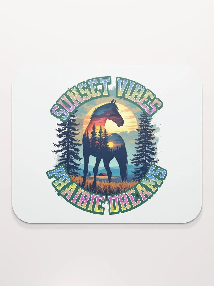 Sunset Vibes Prairie Dreams Horse Mouse Pad product image (1)