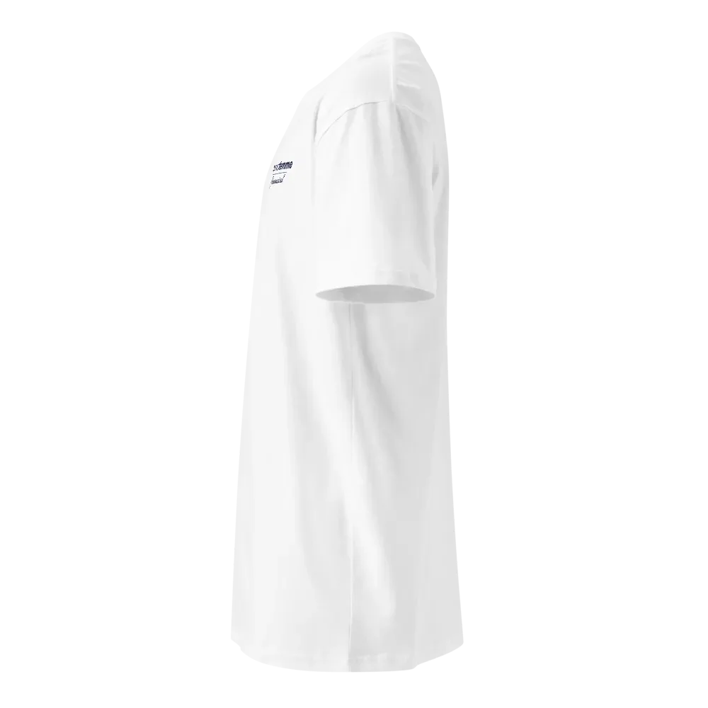 Supreme Comfort Premium Cotton Unisex Tee with Navy Logotype product image (11)