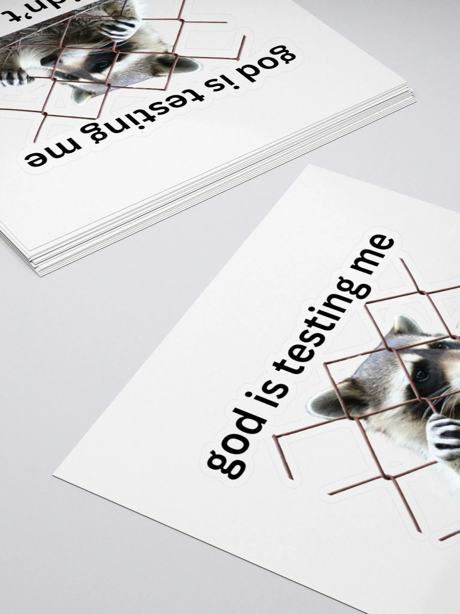 God is Testing Me Sticker product image (4)