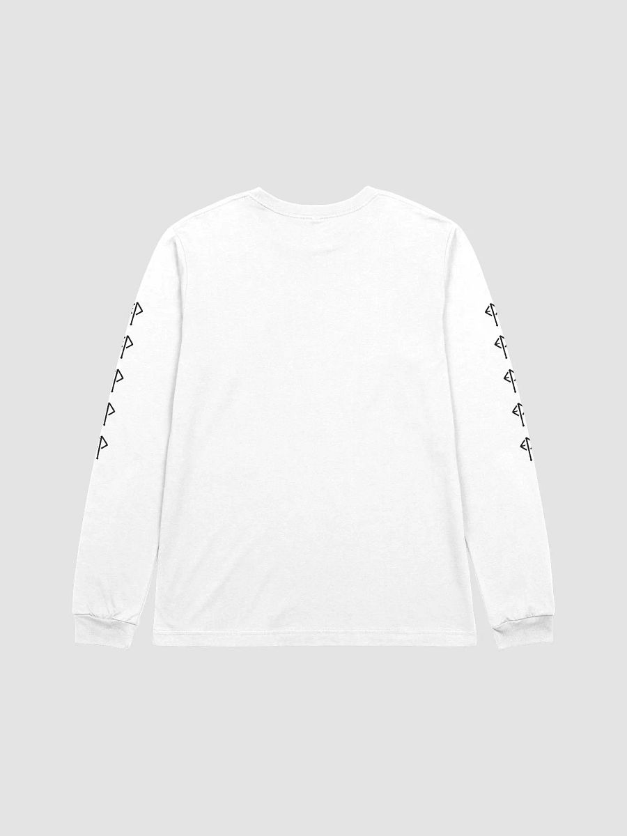 Budget Executioner Longsleeve: Black on White product image (2)