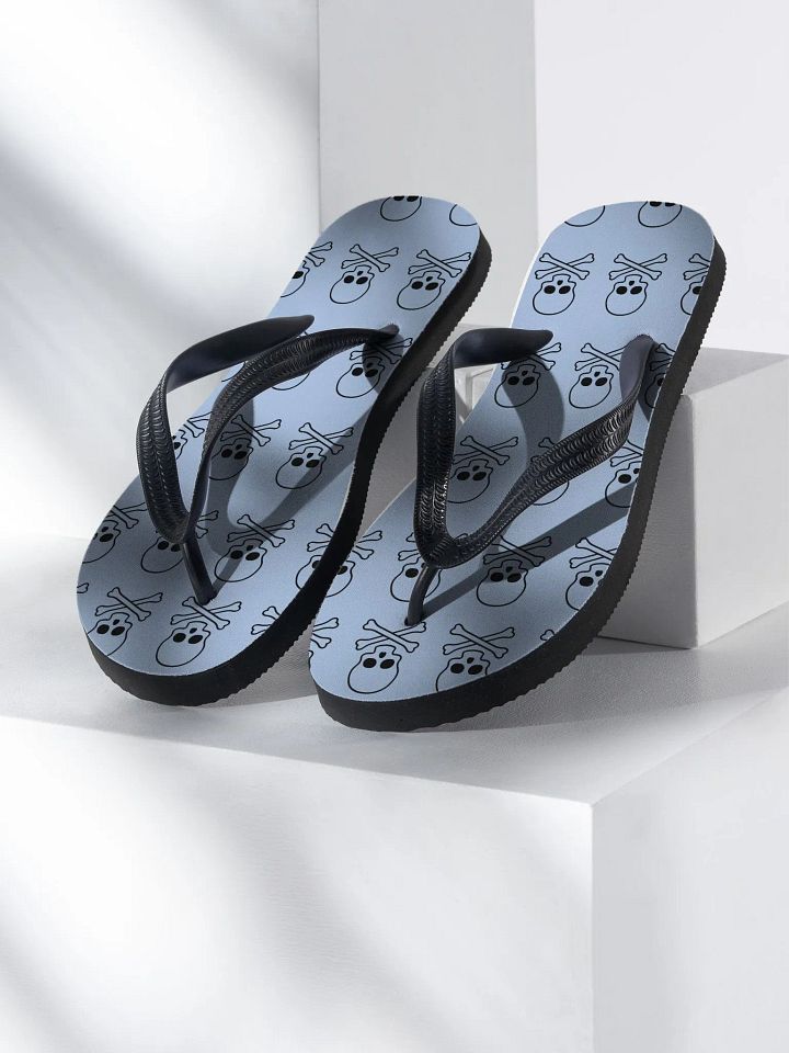 Icy Blue Skull Flip-Flops product image (1)