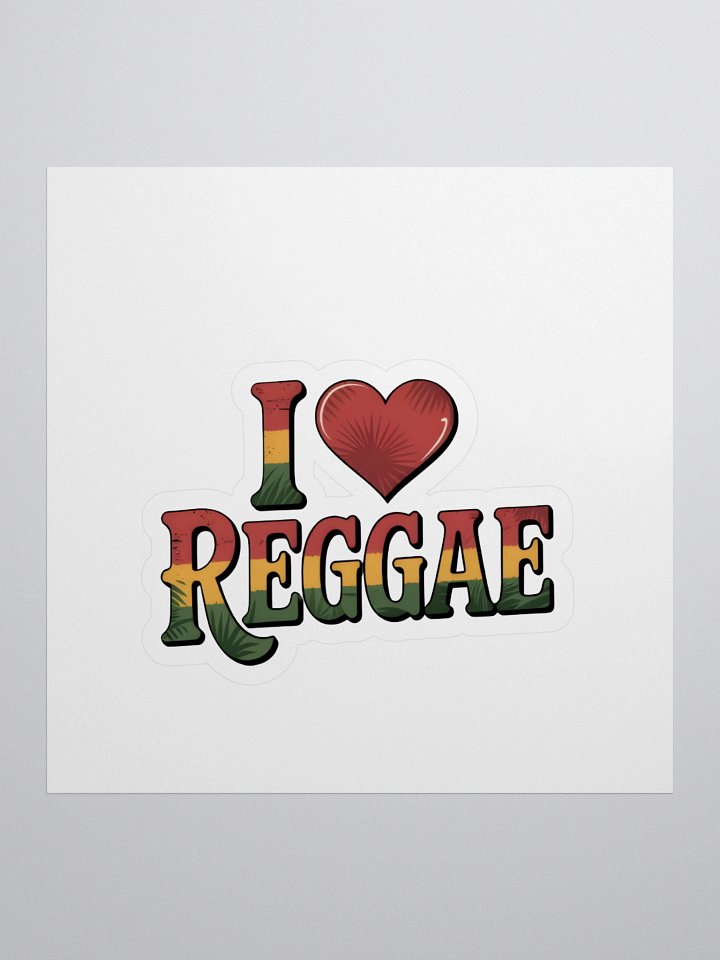 Rasta Love Kiss Cut Stickers product image (1)