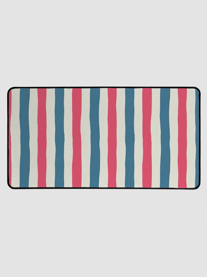 Cosmic Bloom Stripes Desk Mat product image (1)