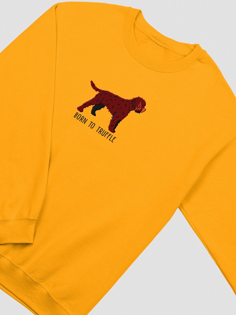 Born to Truffle Sweatshirt (Embroidered) of a Lagotto Romagnolo(Liver) product image (12)