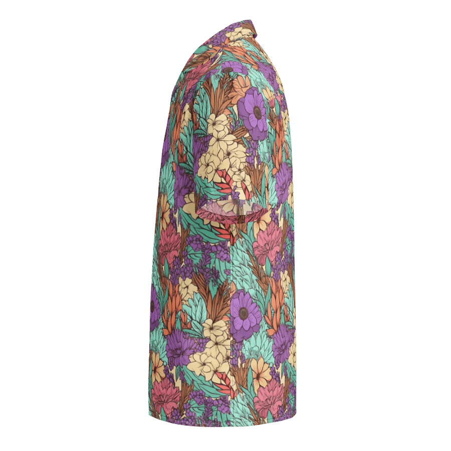 Boho Floral Pattern-Seamless Botanical Design Hawaiian Shirt product image (3)