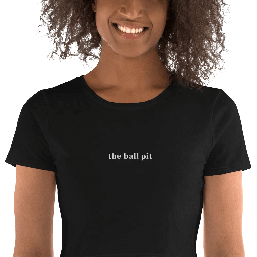 the ball pit - Embroidered Cropped Tee product image (6)