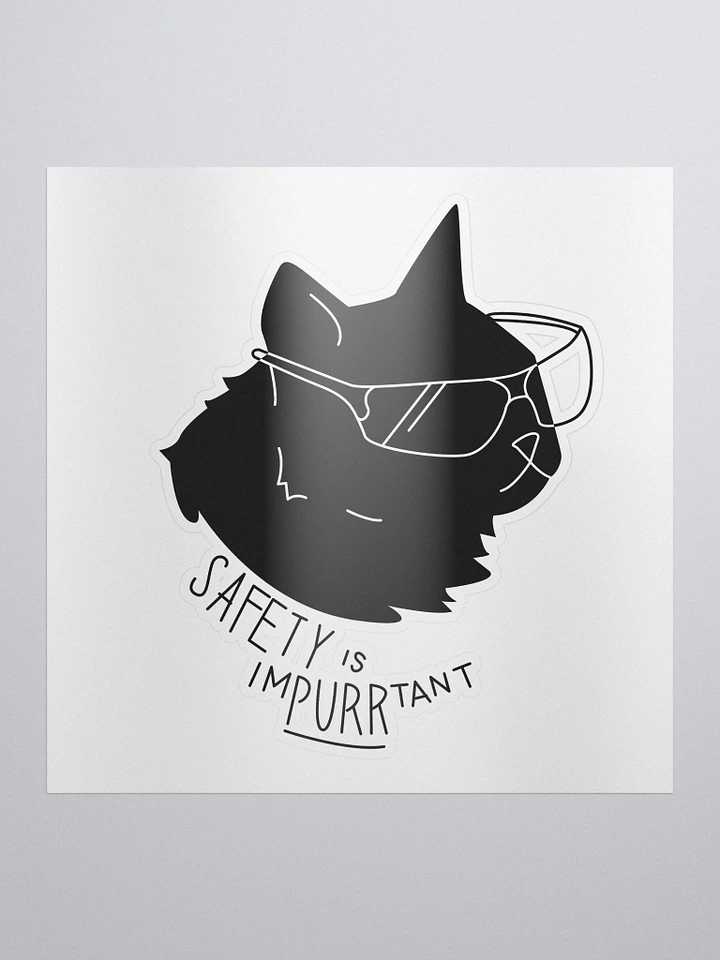Safety is imPURRtant sticker product image (1)