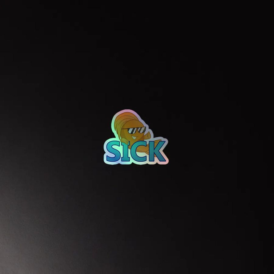 Sick Fish Holographic Sticker product image (2)