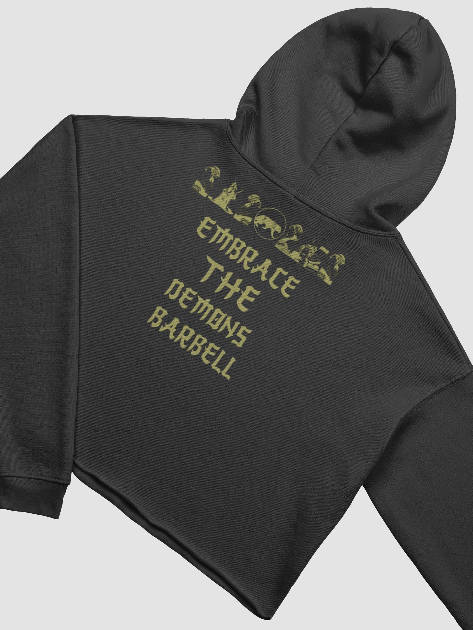 THE ONI BARBELL crop top hoodie product image (14)
