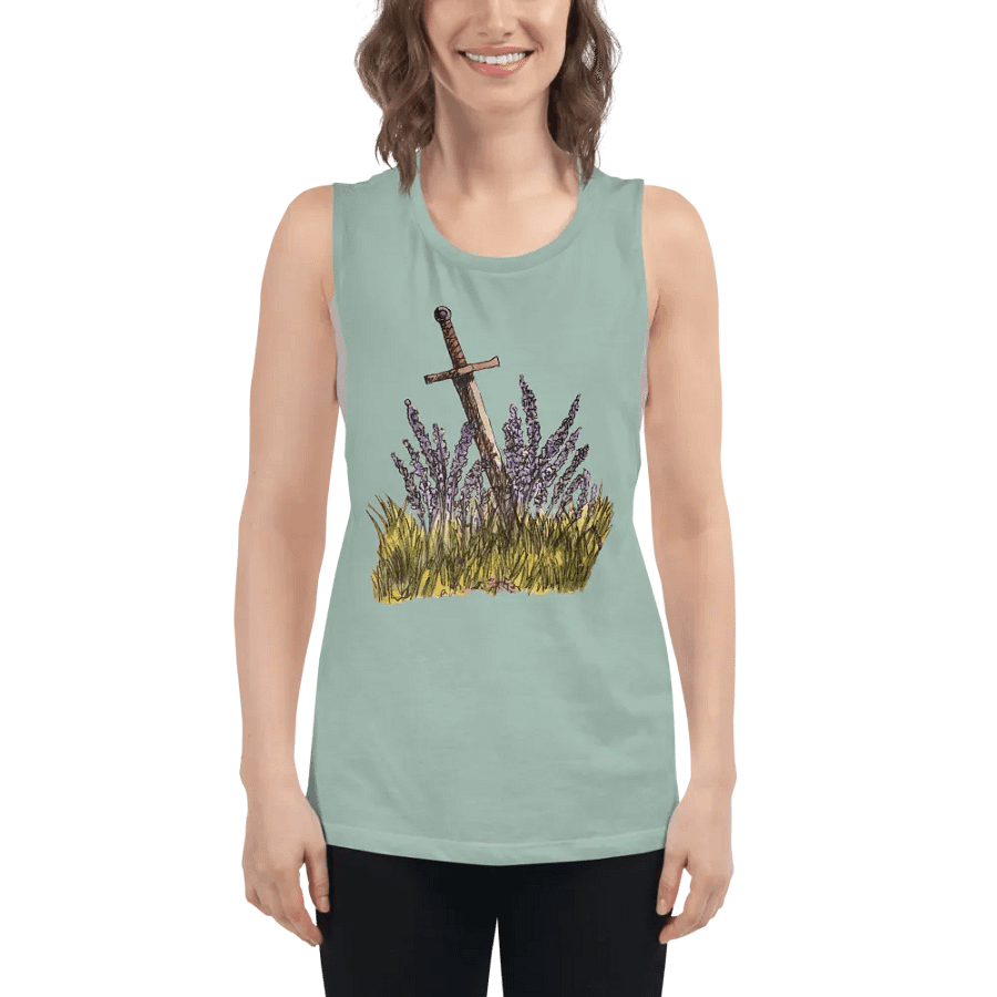 Lavender & Sword print Tanktop product image (6)