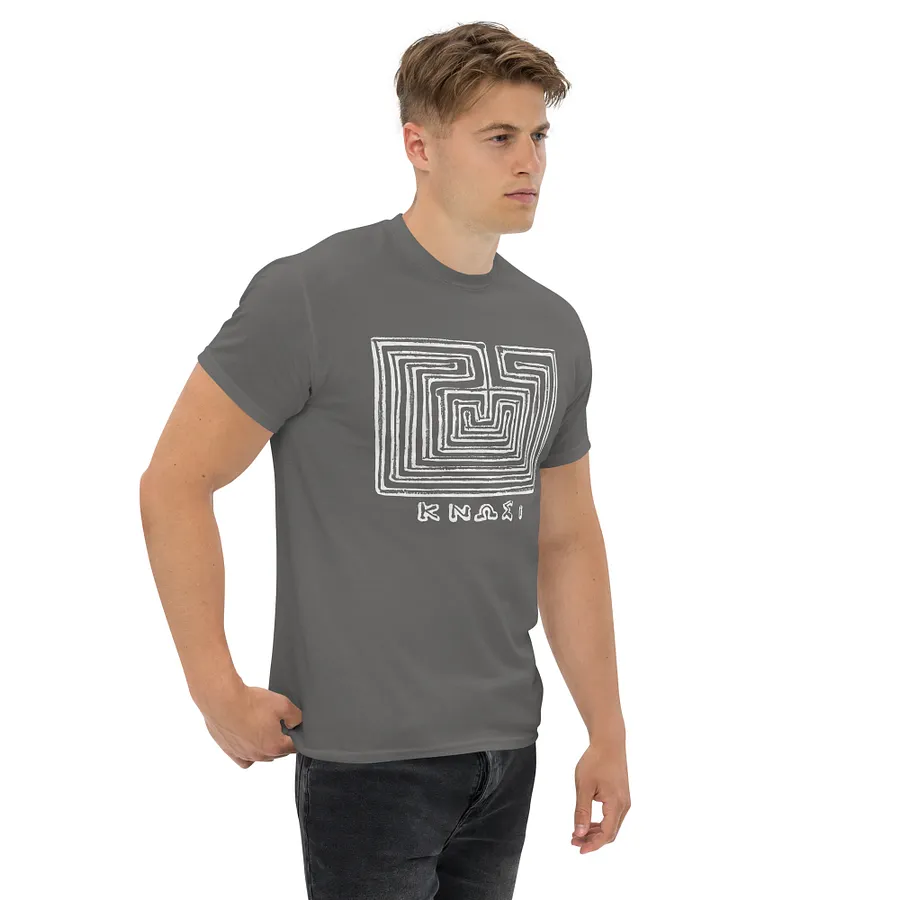 Knossos Labyrinth Authentic Art from 300 BC, Charcoal T-Shirt product image (3)