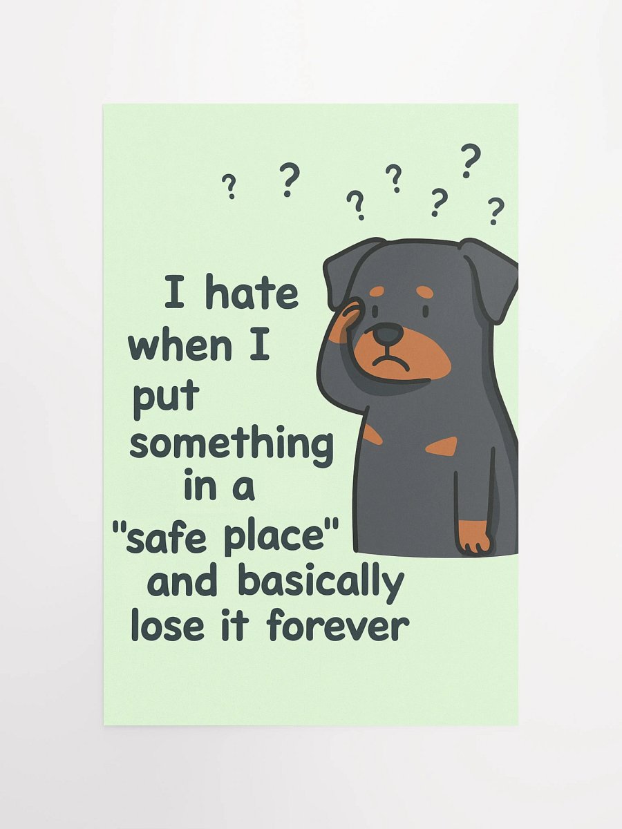 "Safe Place" Rottweiler Poster product image (10)