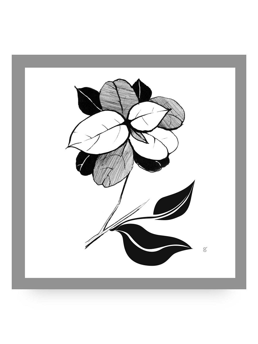Blank Canvas: Unleash Your Artistic Vision - Stylish Leaves product image (11)