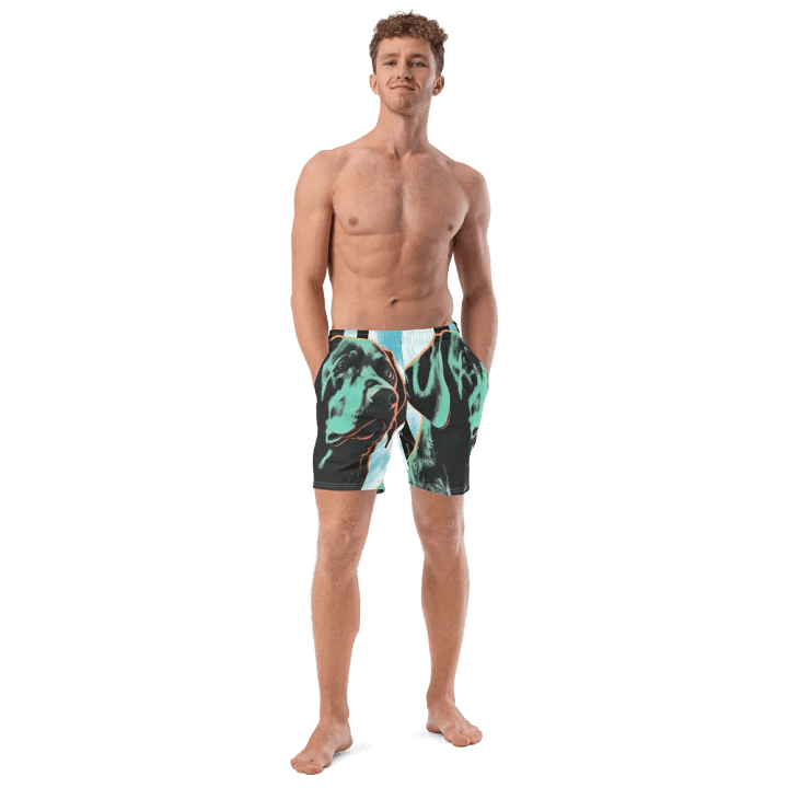 Pop Art Pup Swim Trunks product image (1)