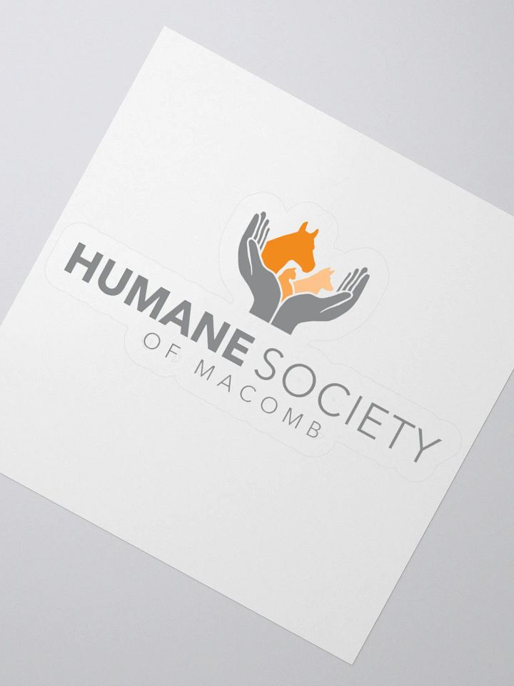 Humane Society of Macomb Logo Sticker product image (4)