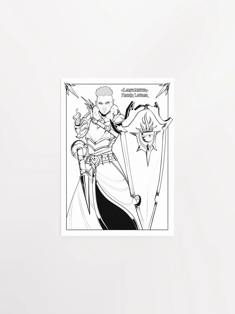 Lamplighter - Coloring Poster product image (1)
