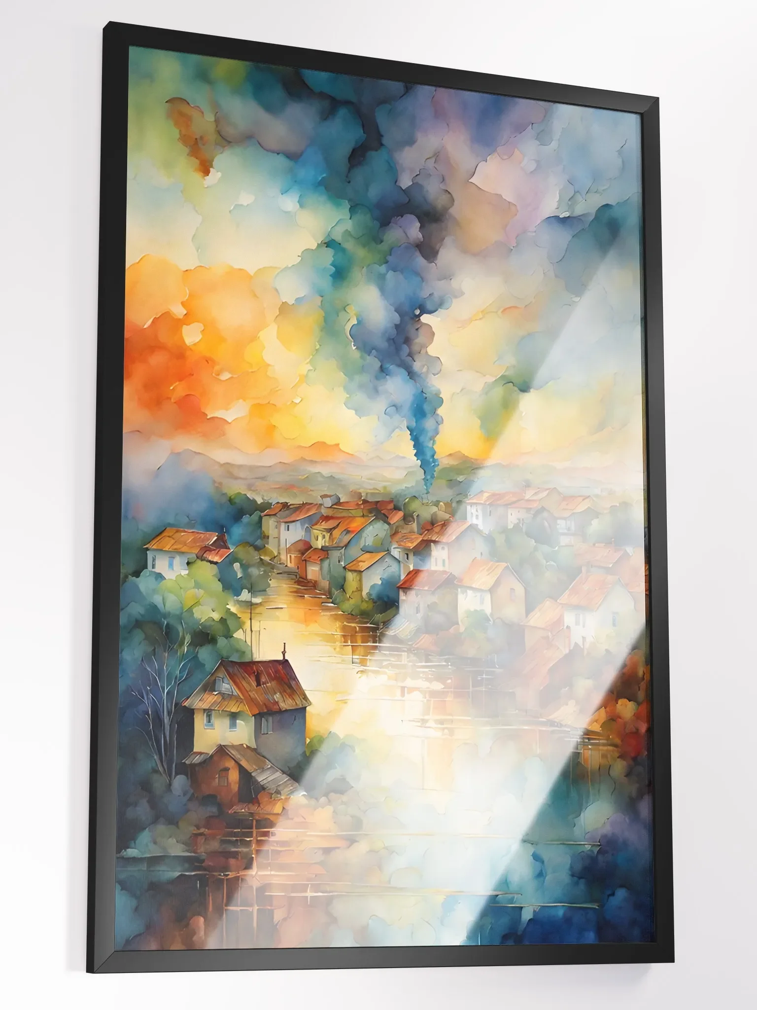 Serenity by the Riverside Framed Poster product image (2)