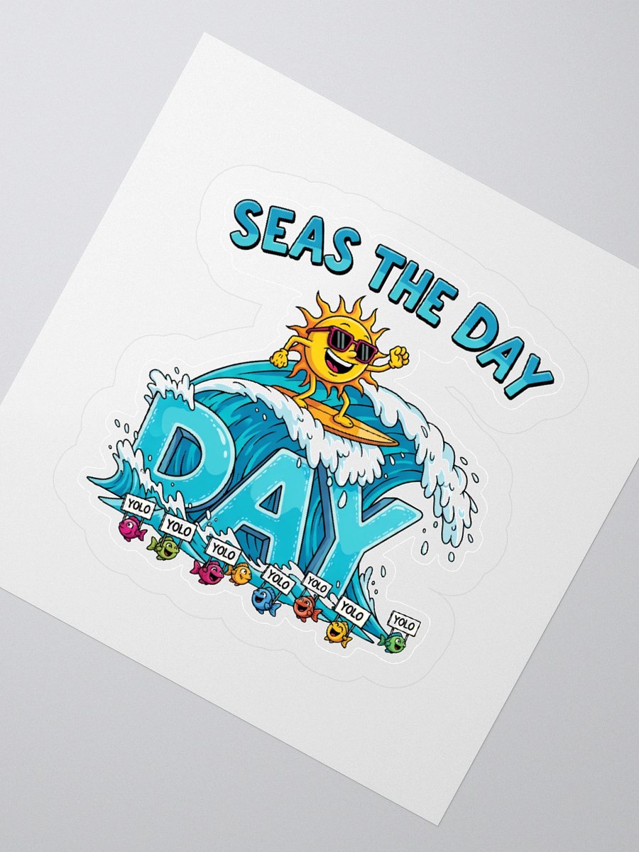 Surfing Sun Kiss Cut Stickers product image (6)