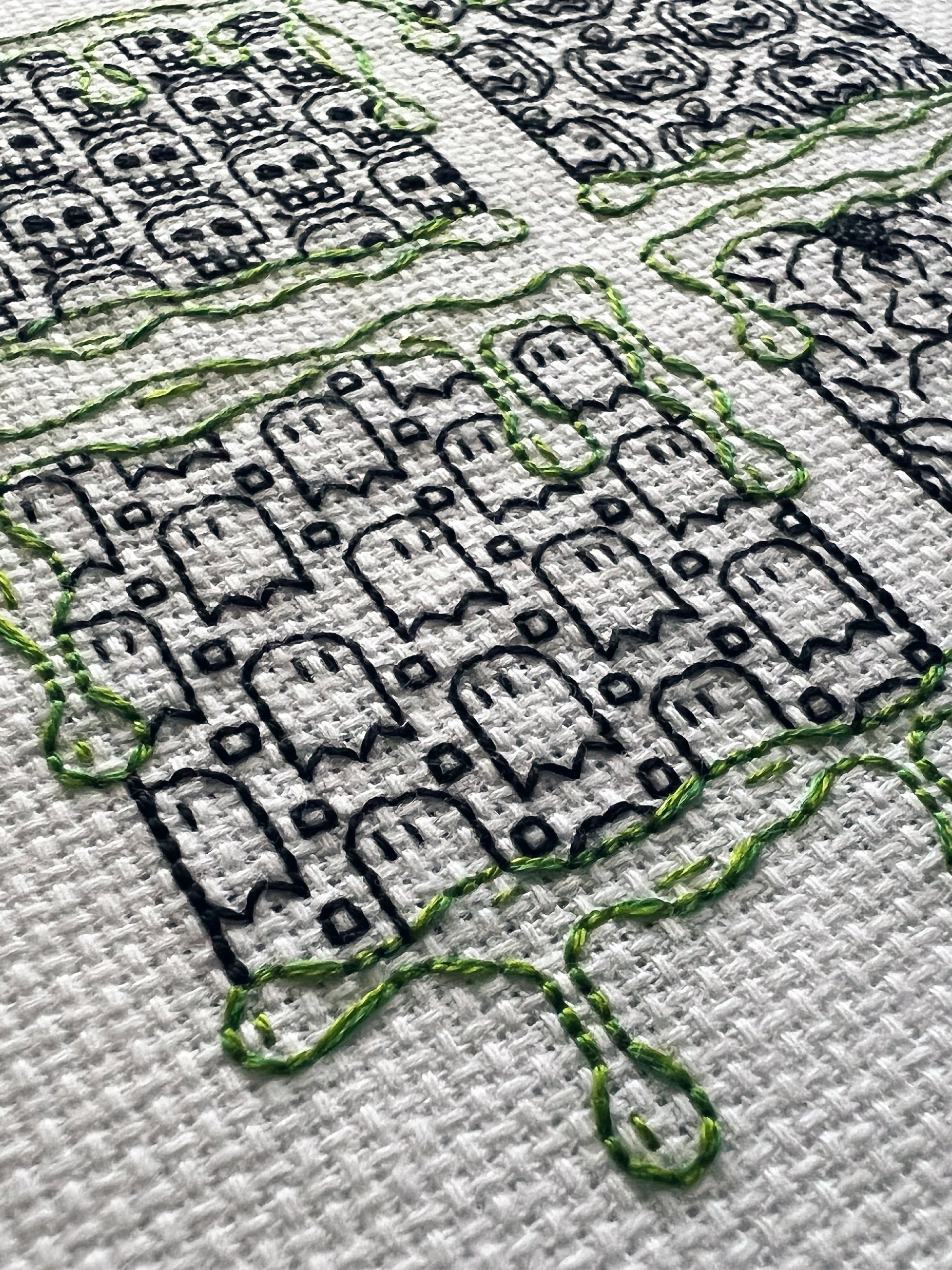 Slime After Slime • Blackwork Cross Stitch Pattern • PDF Digital Download product image (5)