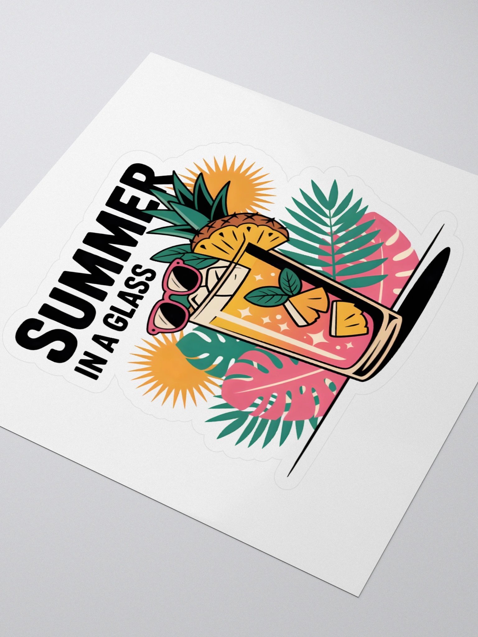 Tropical Vibes Kiss Cut Stickers product image (3)