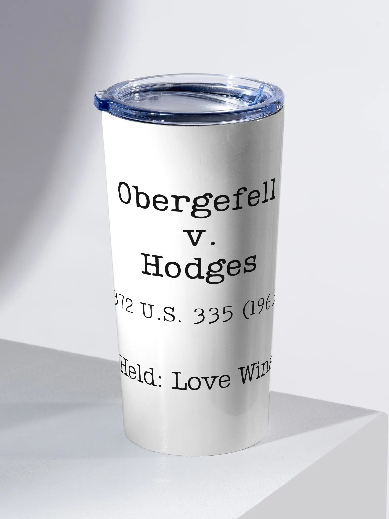 Obergefell v. Hodges "Love Wins" Steel 20oz Tumbler product image (1)
