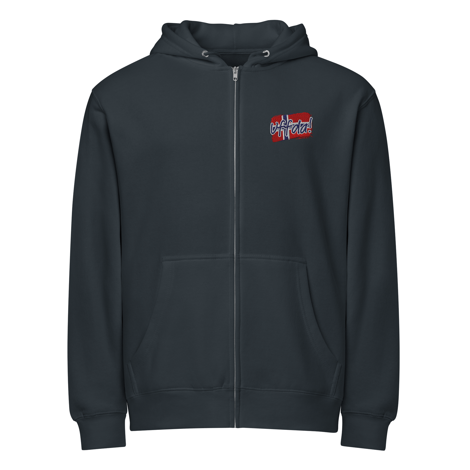 Uff da! Norwegian Flag Full Zip Hoodie product image (1)
