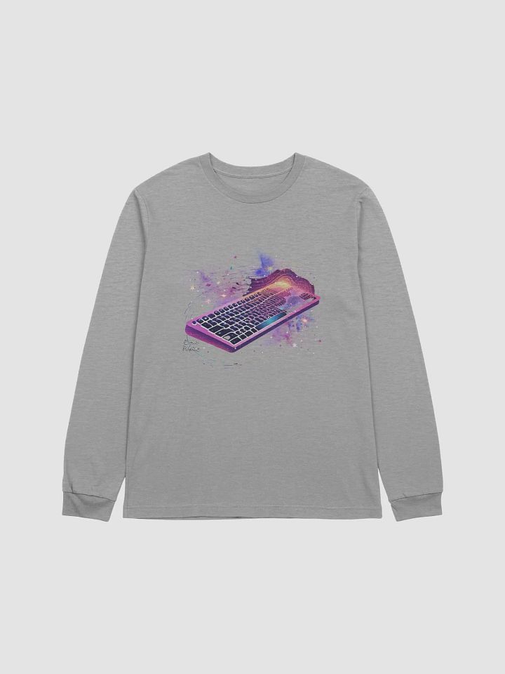 Galactic Keyboard Canvas Long Sleeve Tee product image (1)