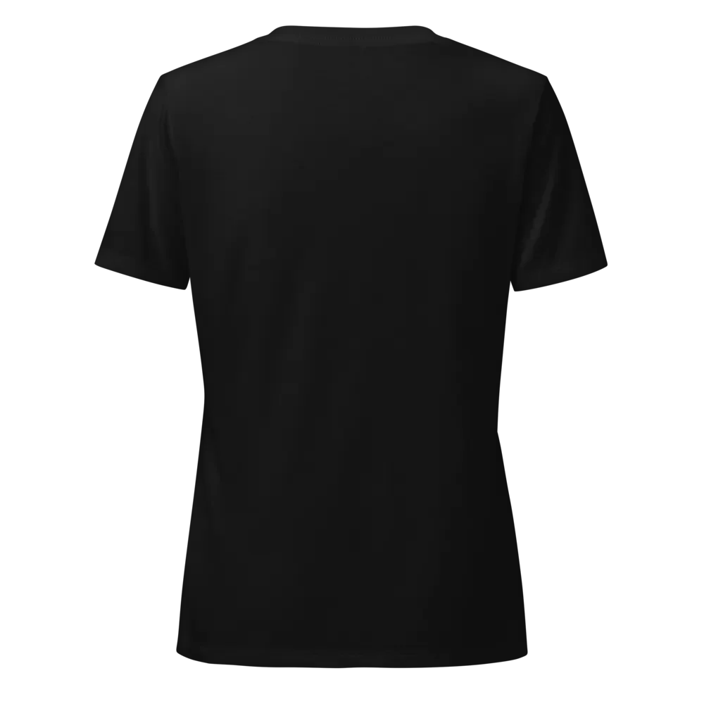 Relaxed V-Neck Tee with Taupe Logotype product image (9)