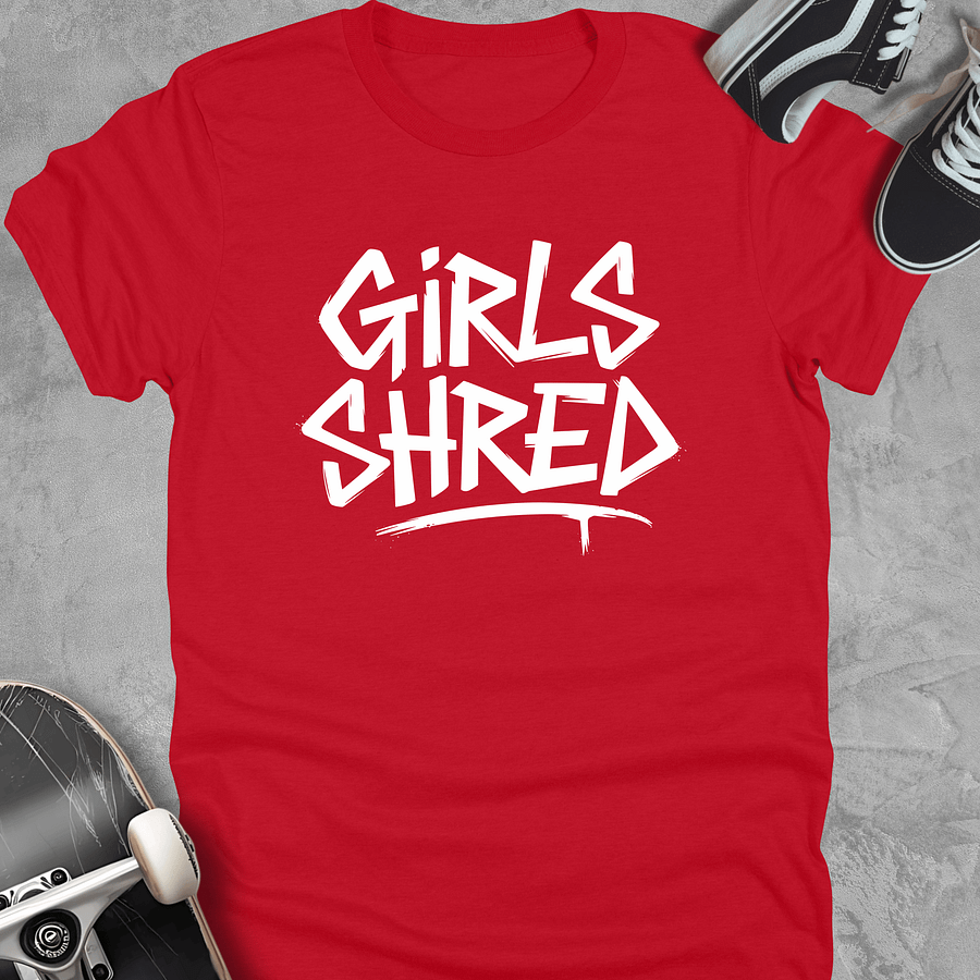 Girls shred, Youth Skateboarding t-shirt for girls, Girls T-shirt product image (1)