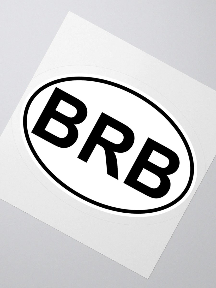BRB Oval Sticker product image (2)