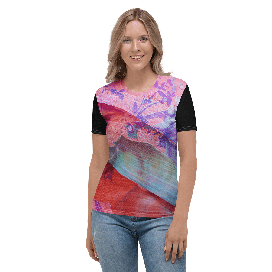 Paradise Breeze Black Women's Print T-Shirt product image (1)