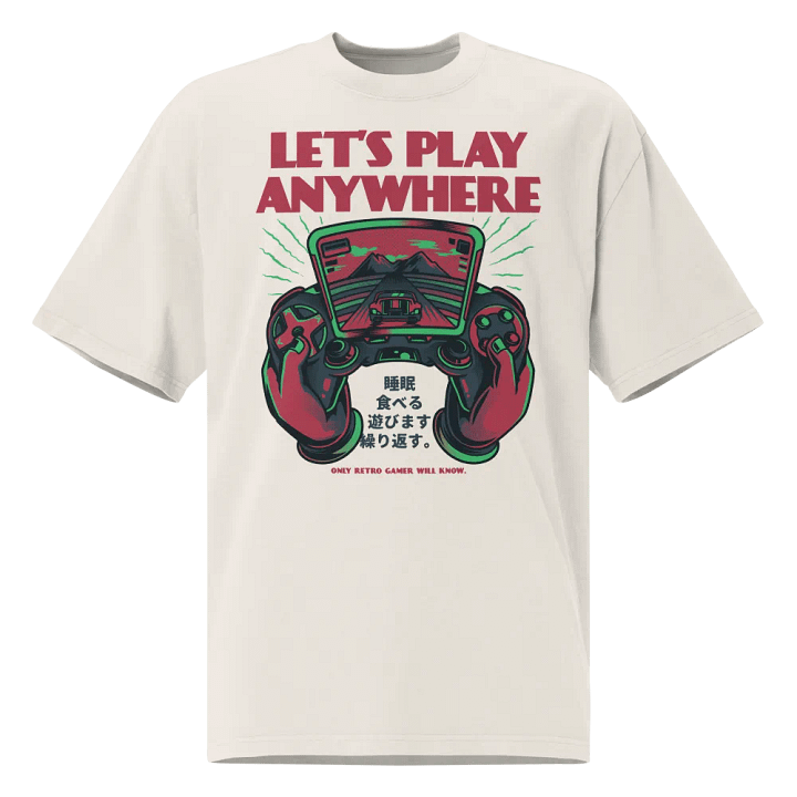 Retro Gamer Vibes Oversized Tee product image (2)