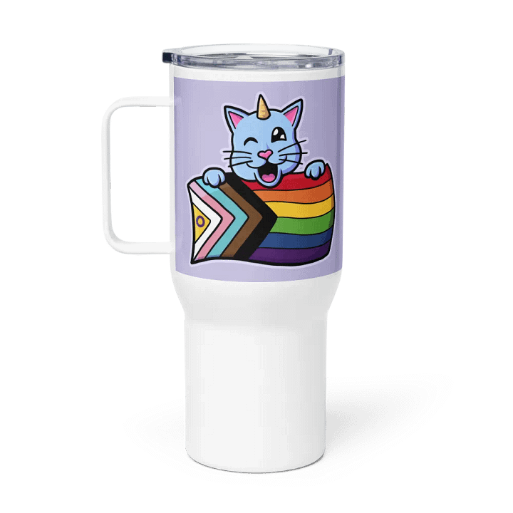 Progress Pride Kittycorn Travel Mug product image (2)