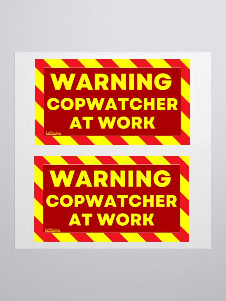 WARNING : COPWATCHER AT WORK product image (3)