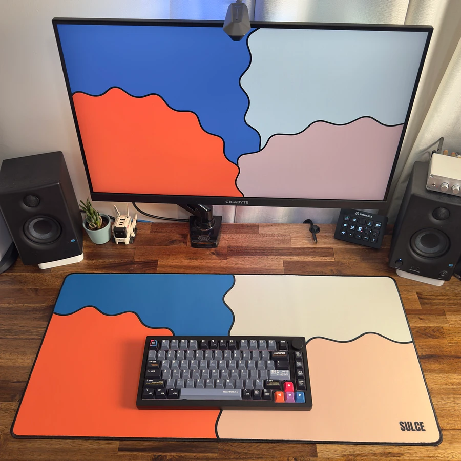 P01 - Waves | L - Desk Mat product image (6)