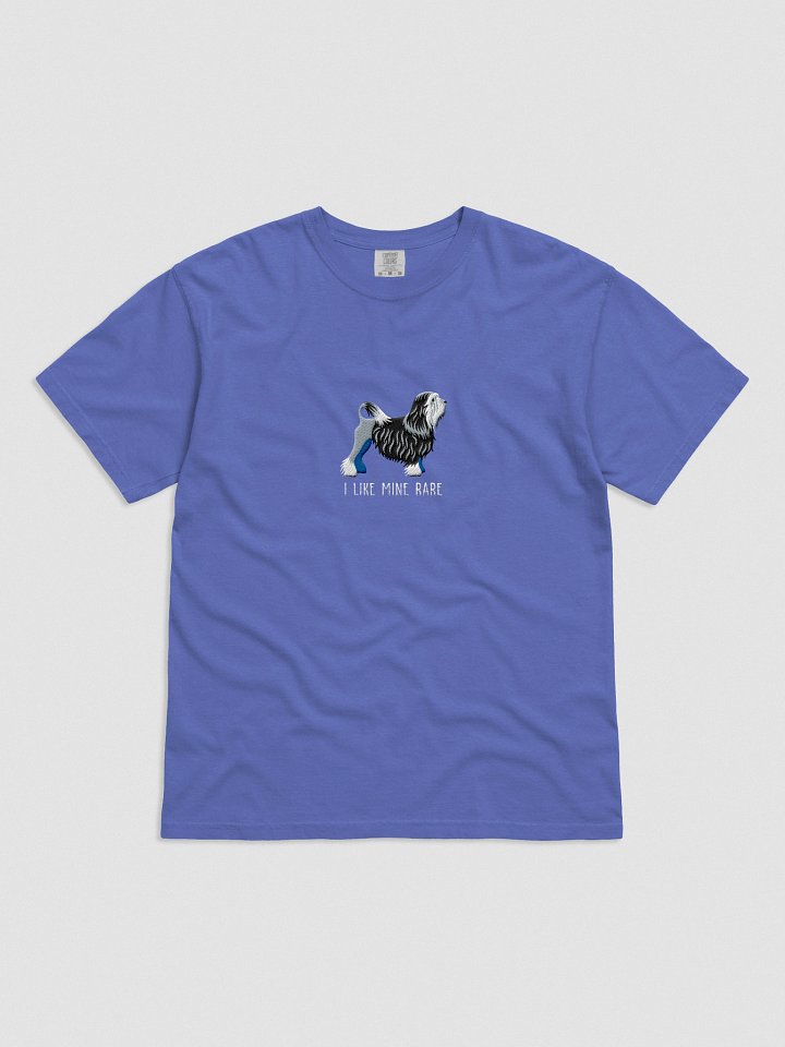 I Like Mine Rare T-Shirt(Embroidered) of a Lowchen(Black & White) product image (31)