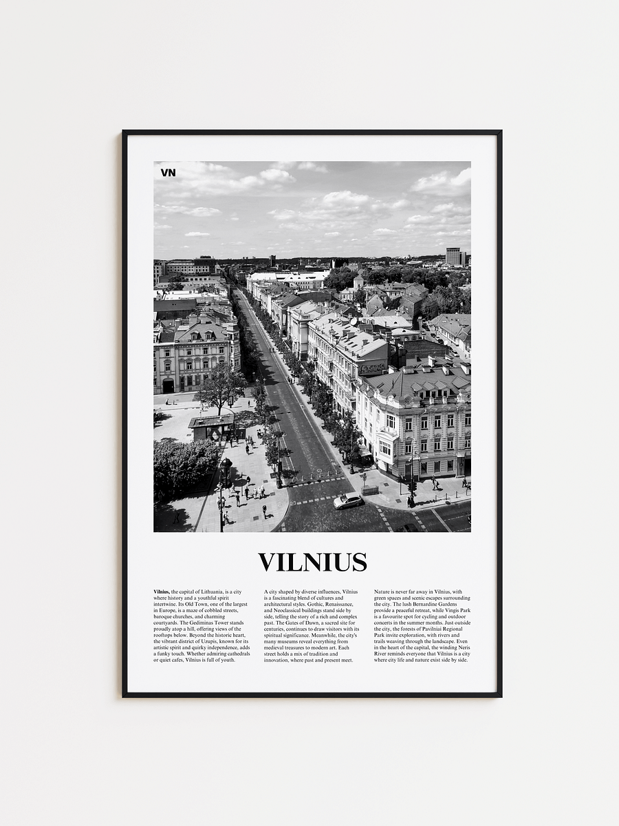 Vilnius 01 Newspaper Poster product image (1)
