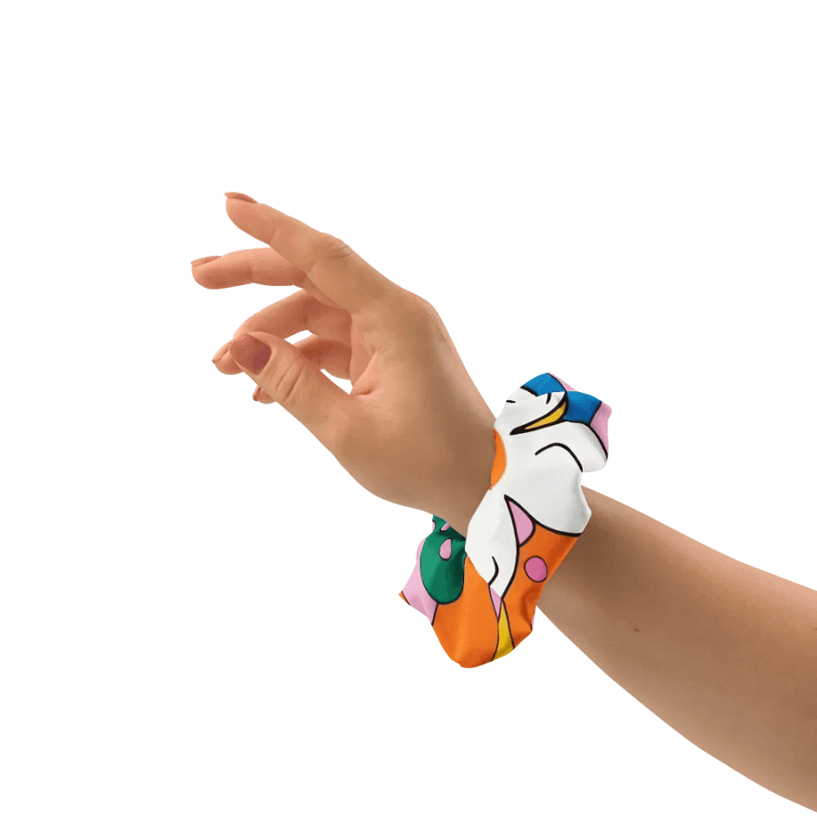 Retro Floral Petals Scrunchie product image (6)