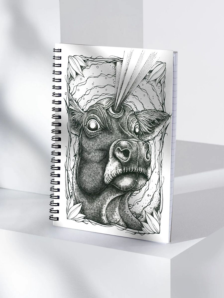 Cow Spiral Notebook product image (4)