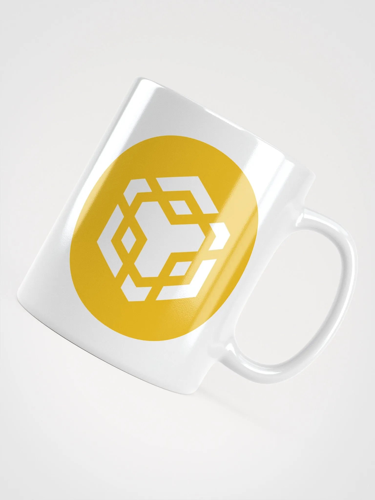 BNB Logo White Glossy Mug product image (4)