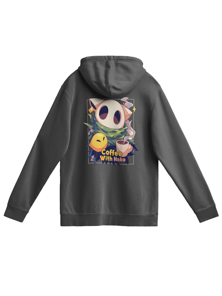 Coffee w Hako Premium Heavyweight Hoodie Front and Back Print product image (2)