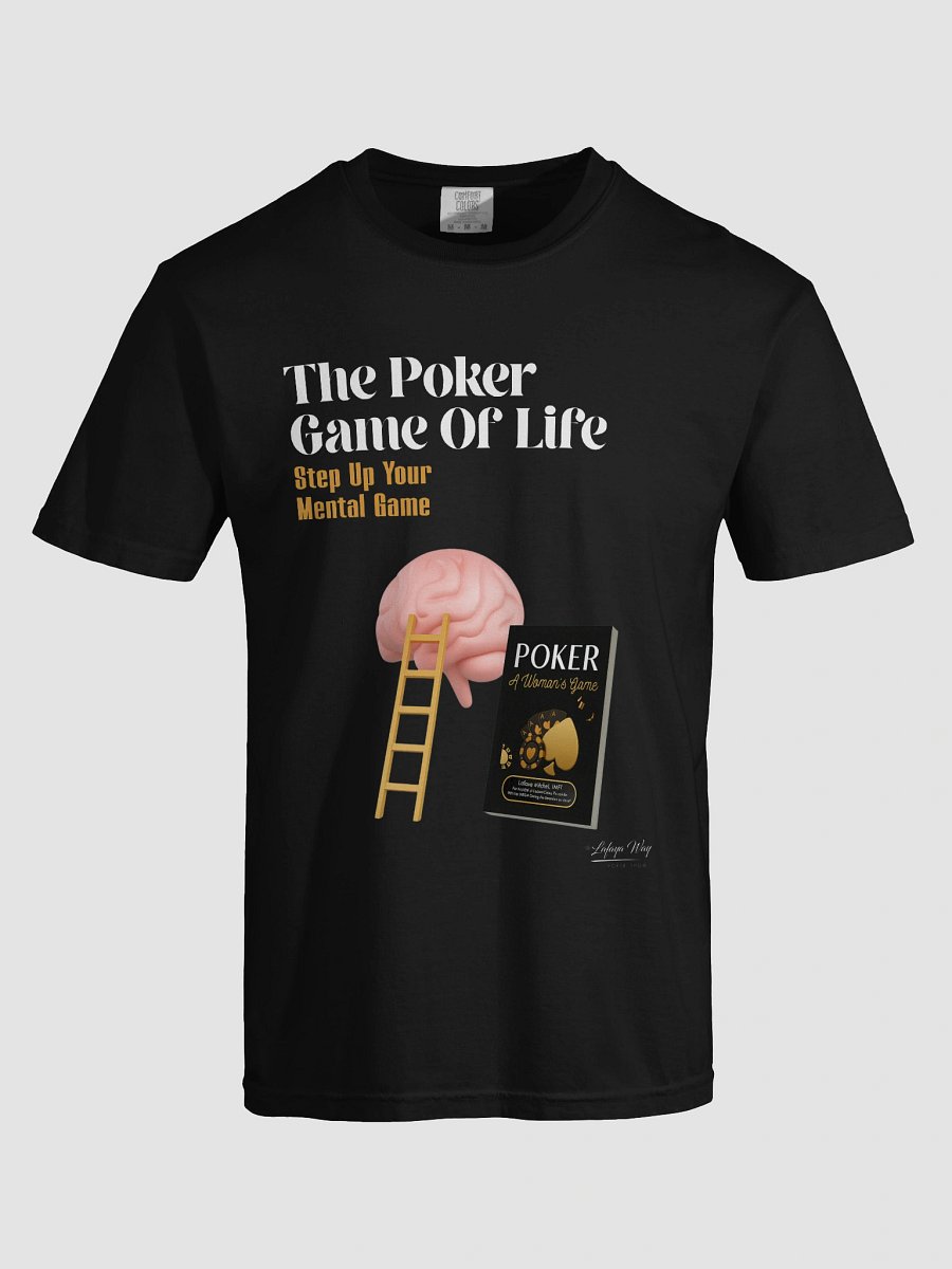 "Step up your mental game" Comfort Tee (White Text) product image (5)