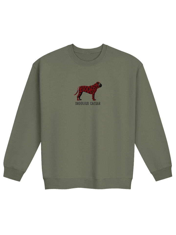 Droolius Caesar Sweatshirt (Embroidered) of an English Mastiff(Brindle) product image (9)