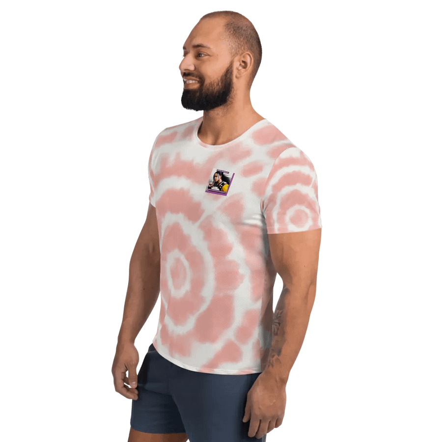 Spiral Pink All-Over Athletic Tee product image (4)
